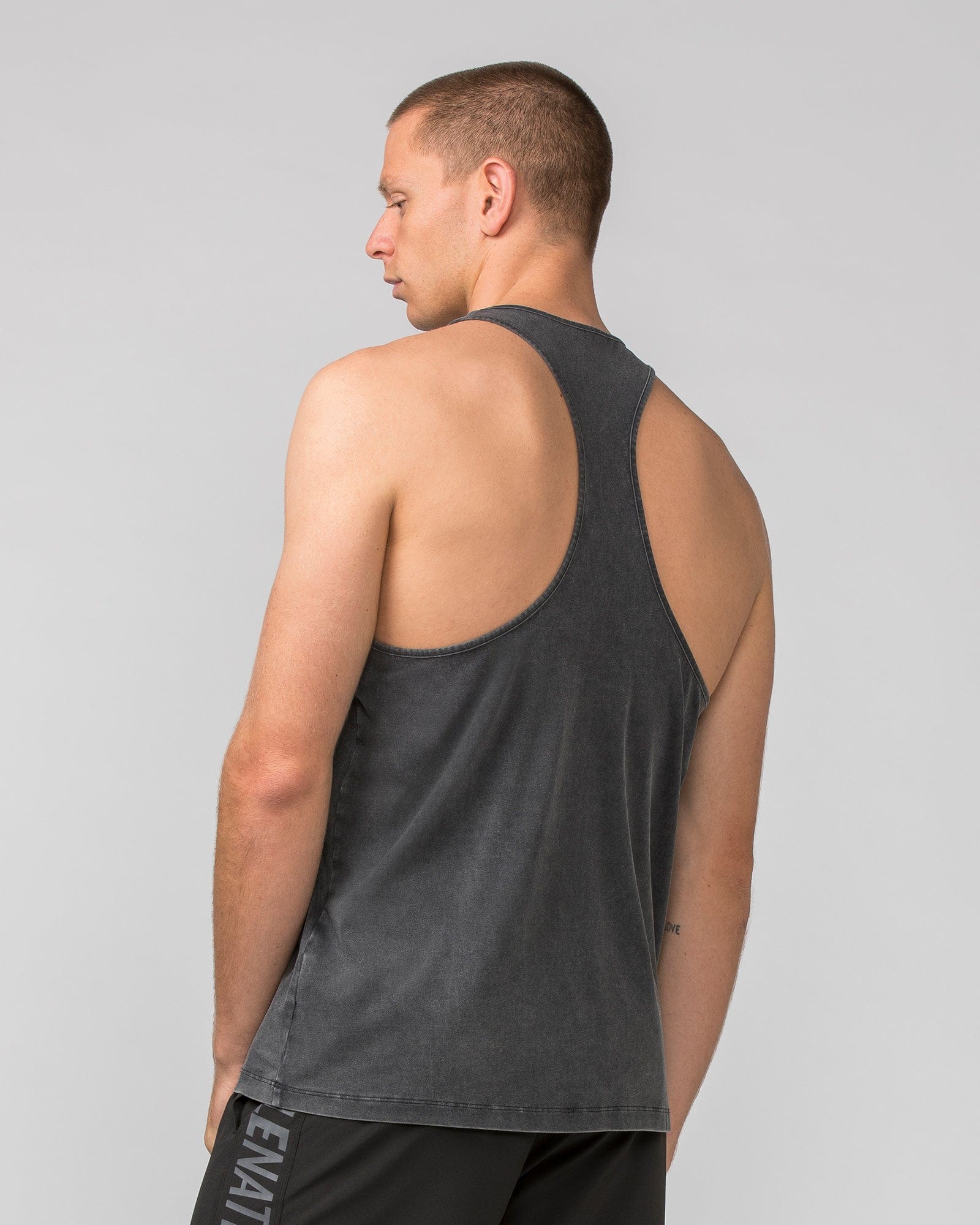 Muscle Nation Singlets & Tanks Infinite Y Back Singlet - Washed Black