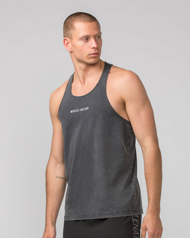 Muscle Nation Singlets & Tanks Infinite Y Back Singlet - Washed Black