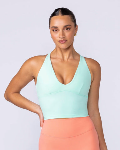 Muscle Nation Singlets & Tanks Influence Bra Tank - Ocean Wave