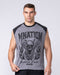 Muscle Nation Singlets & Tanks Iron Skull Raglan Boxy Muscle Tank - Washed Tornado