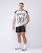 Muscle Nation Singlets & Tanks Iron Skull Raglan Boxy Muscle Tank - White
