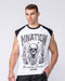 Muscle Nation Singlets & Tanks Iron Skull Raglan Boxy Muscle Tank - White