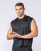 Muscle Nation Singlets & Tanks Mesh Boxy Cropped Muscle Tank - Black
