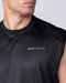 Muscle Nation Singlets & Tanks Mesh Boxy Cropped Muscle Tank - Black