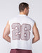 Muscle Nation Singlets & Tanks Mesh Boxy Cropped Muscle Tank - White