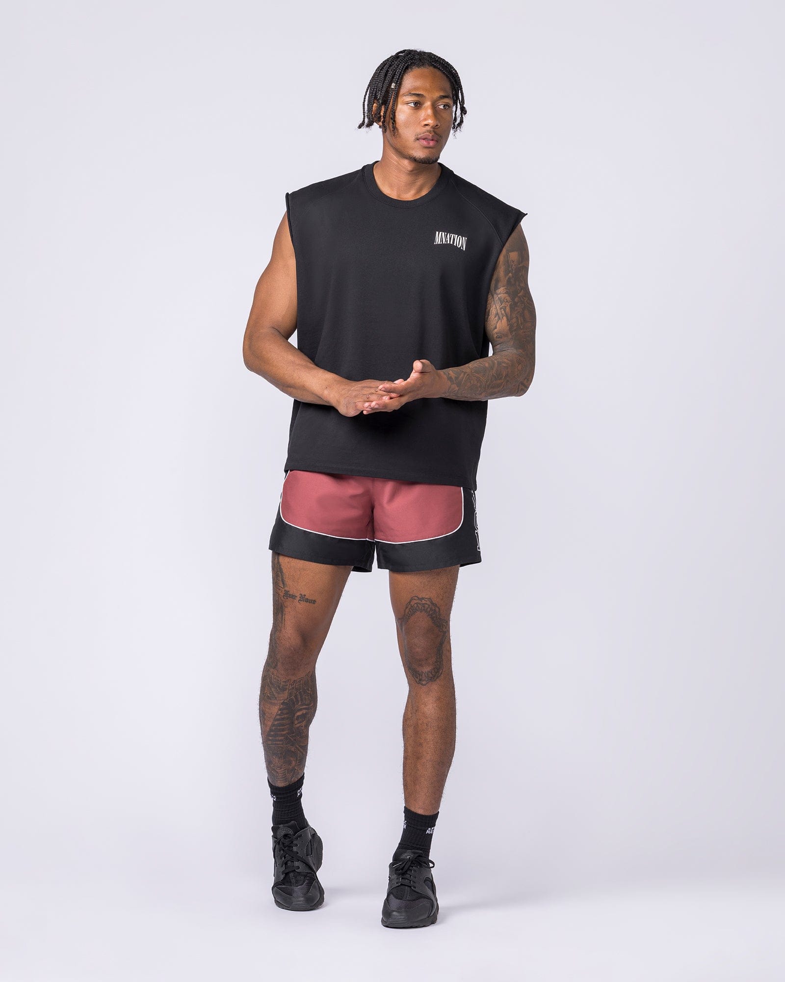 Muscle Nation Singlets & Tanks Off Duty Boxy Muscle Tank - Black