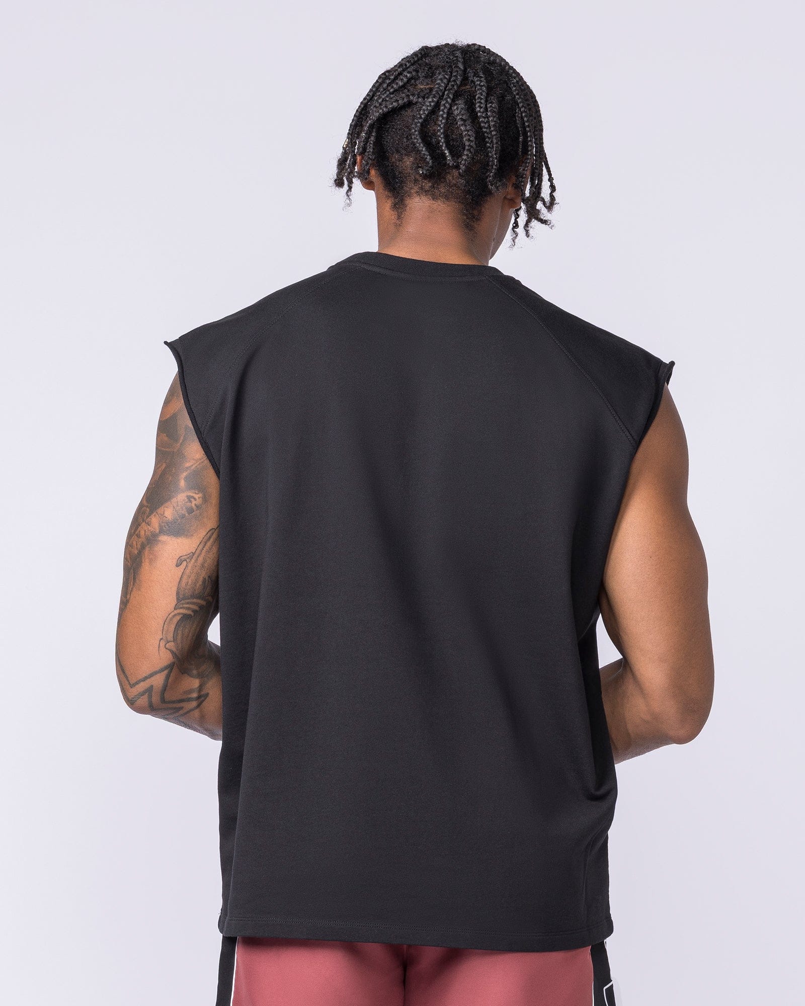 Muscle Nation Singlets & Tanks Off Duty Boxy Muscle Tank - Black