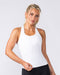 Muscle Nation Singlets & Tanks Practice Long Tank - White