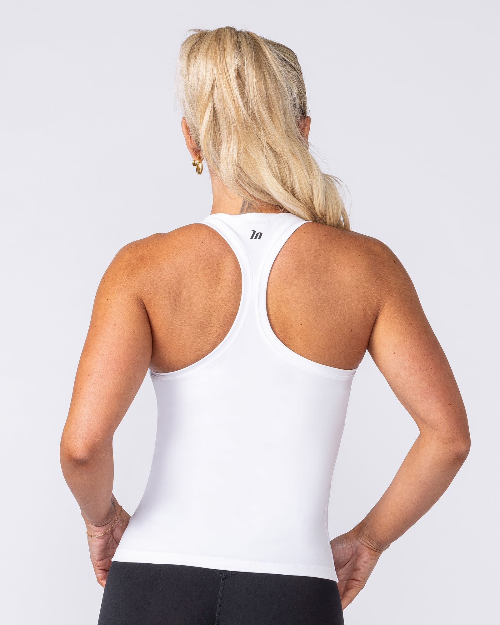 Muscle Nation Singlets & Tanks Practice Long Tank - White