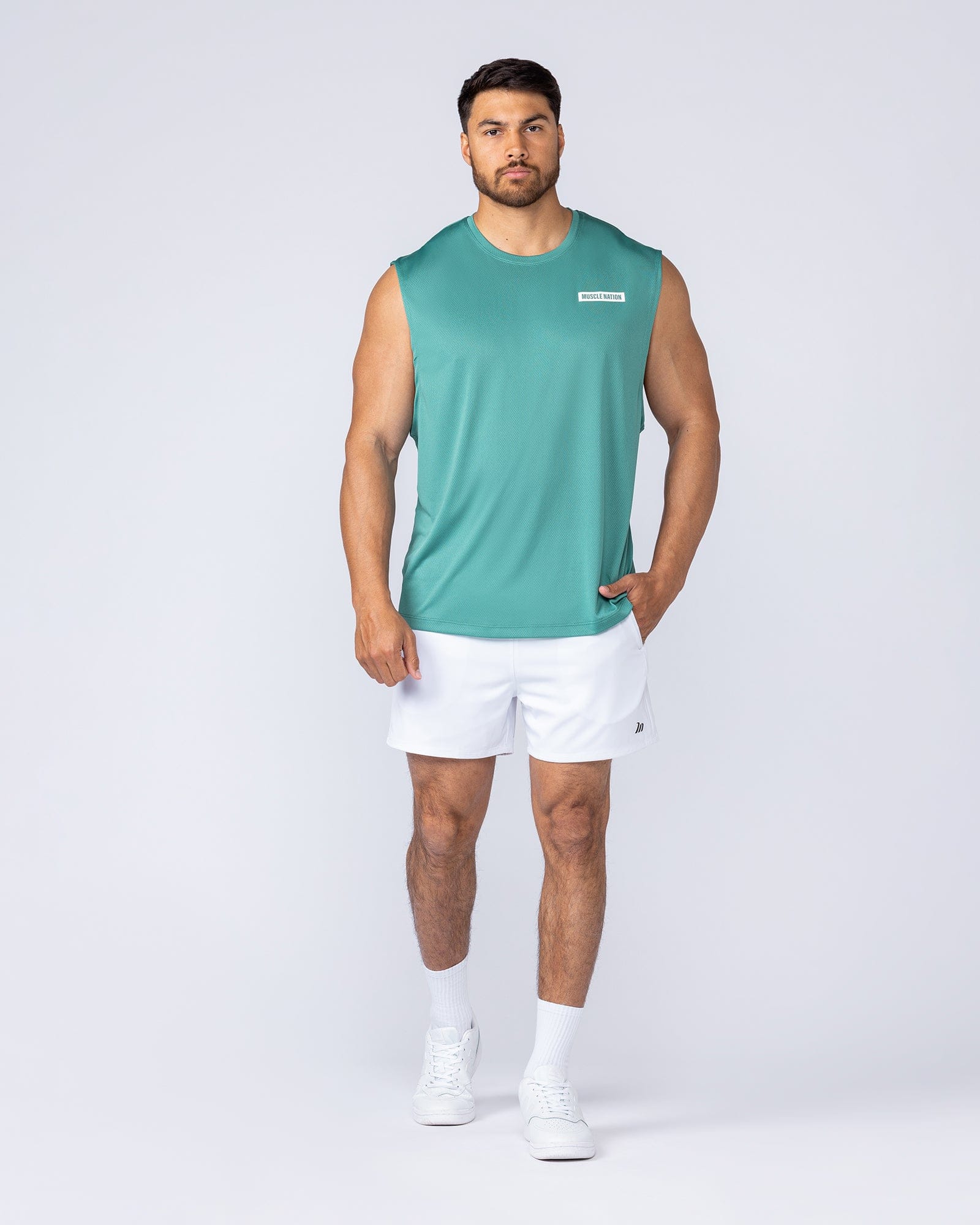 Muscle Nation Singlets & Tanks Relaxed Active Tank - Alpine