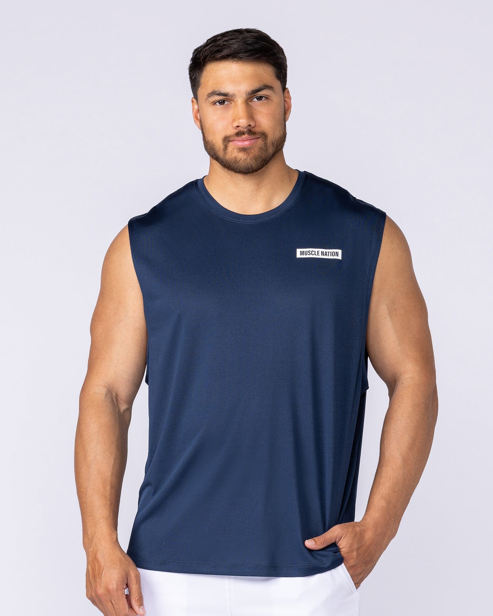 Muscle Nation Singlets & Tanks Relaxed Active Tank - Navy
