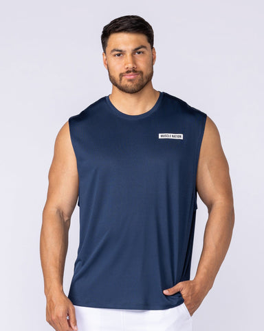 Muscle Nation Singlets & Tanks Relaxed Active Tank - Navy