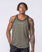 Muscle Nation Singlets & Tanks Striker Y Back Singlet - Dark Khaki Marl