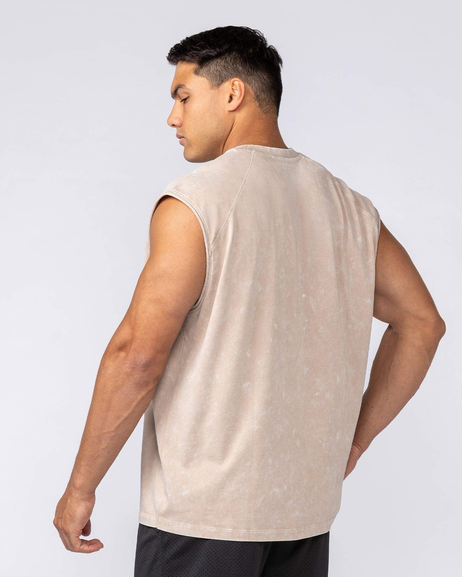 Muscle Nation Singlets & Tanks Take Flight Vintage Boxy Muscle Tank - Washed Beige