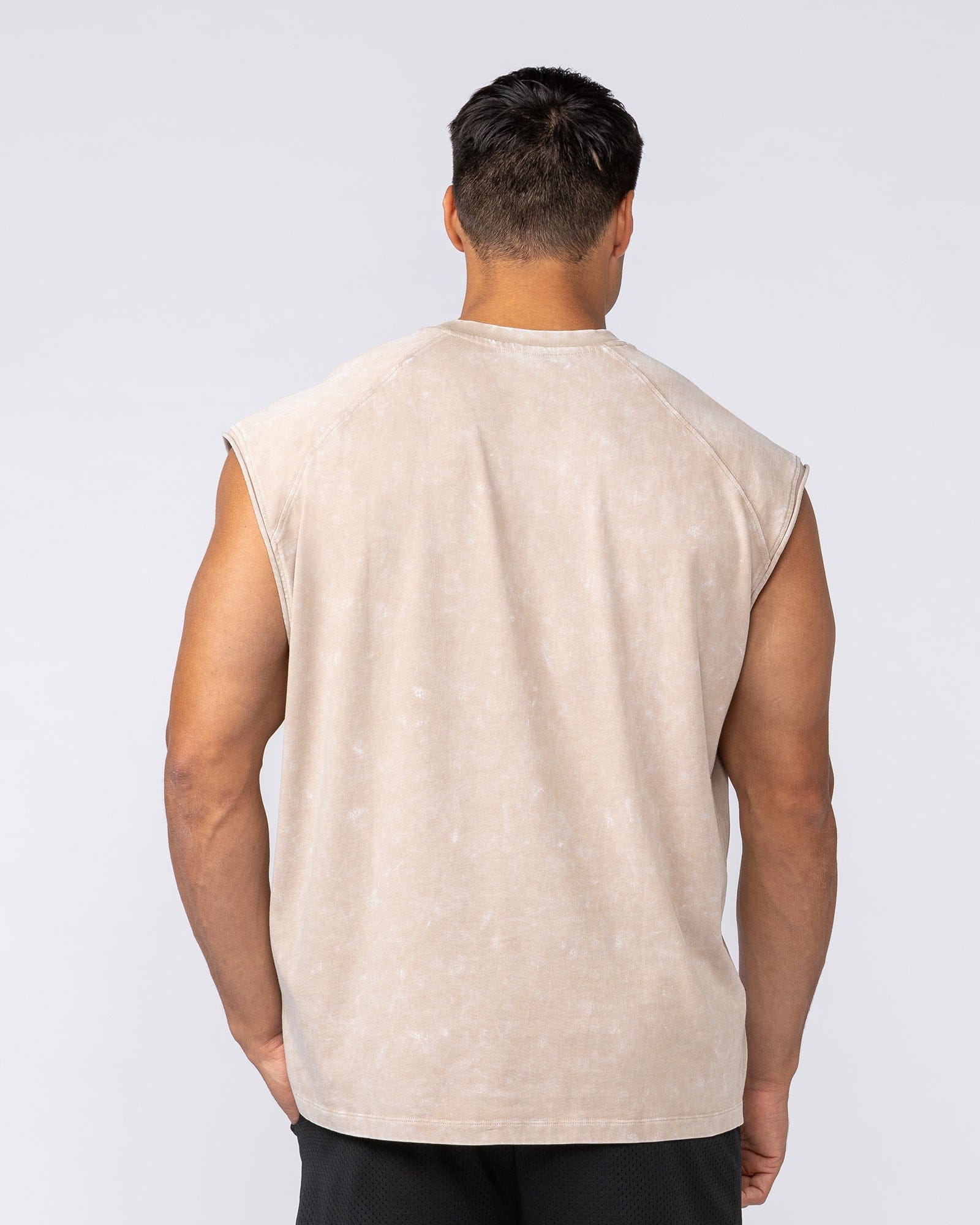 Muscle Nation Singlets & Tanks Take Flight Vintage Boxy Muscle Tank - Washed Beige