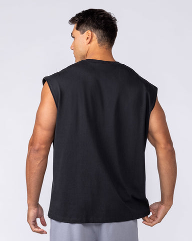 Muscle Nation Singlets & Tanks Unchained Boxy Muscle Tank - Black