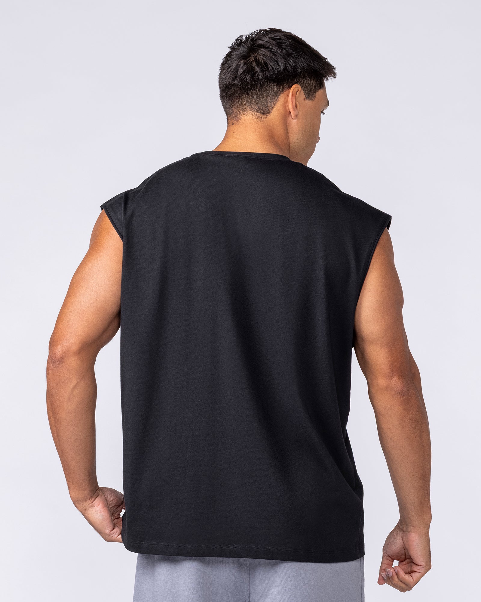 Muscle Nation Singlets & Tanks Unchained Boxy Muscle Tank - Black