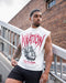 Muscle Nation Singlets & Tanks Unchained Boxy Muscle Tank - White
