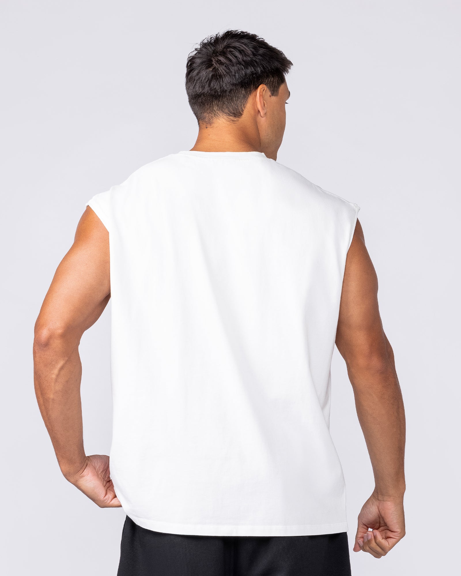 Muscle Nation Singlets & Tanks Unchained Boxy Muscle Tank - White