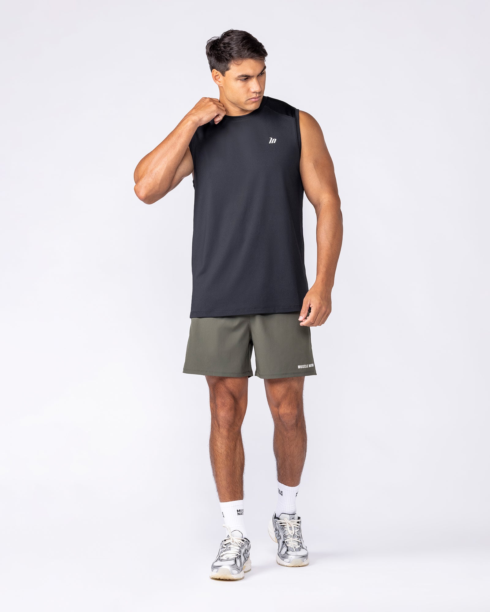 Muscle Nation Singlets & Tanks Ventilation Tank - Black