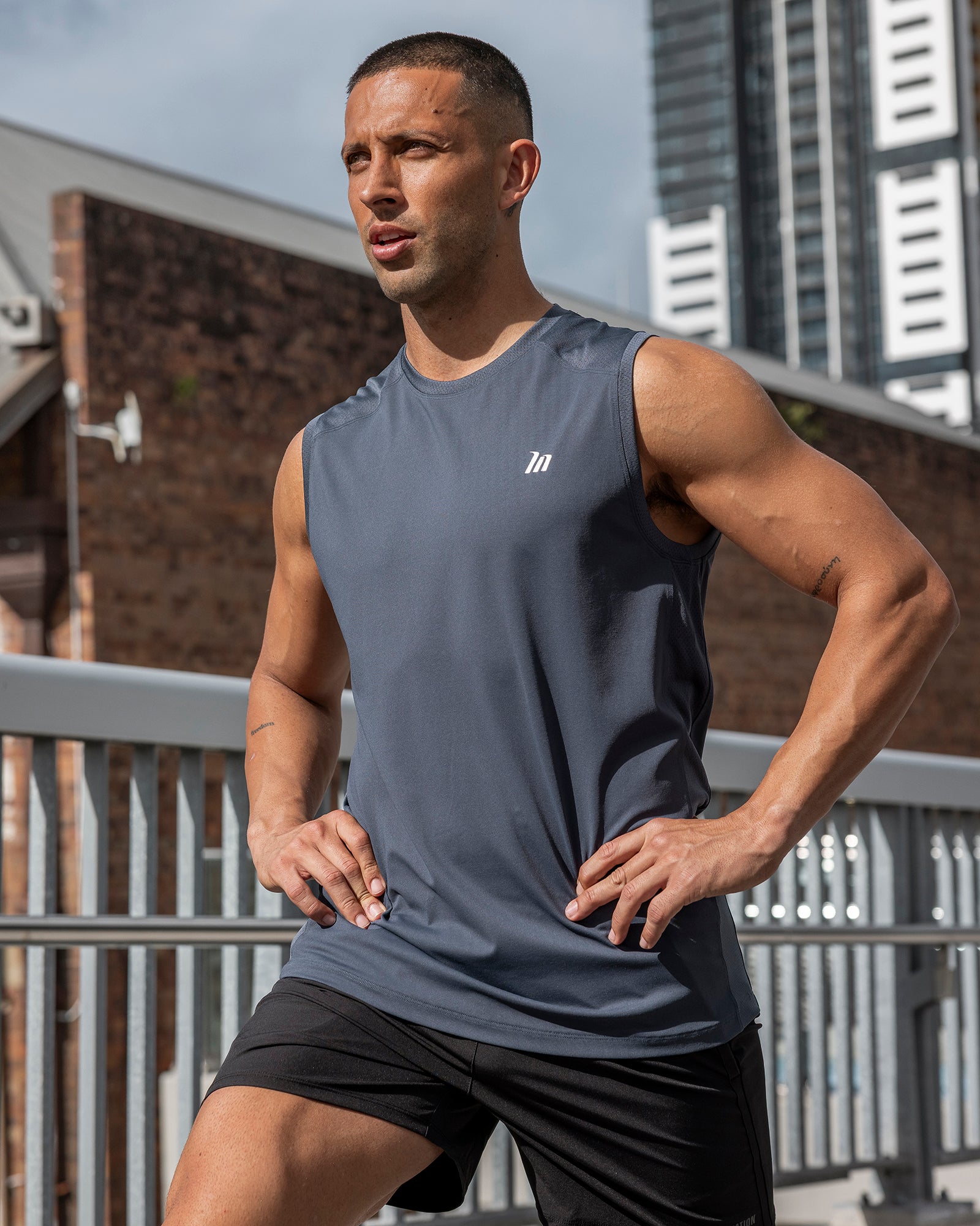 Muscle Nation Singlets & Tanks Ventilation Tank - Thunder