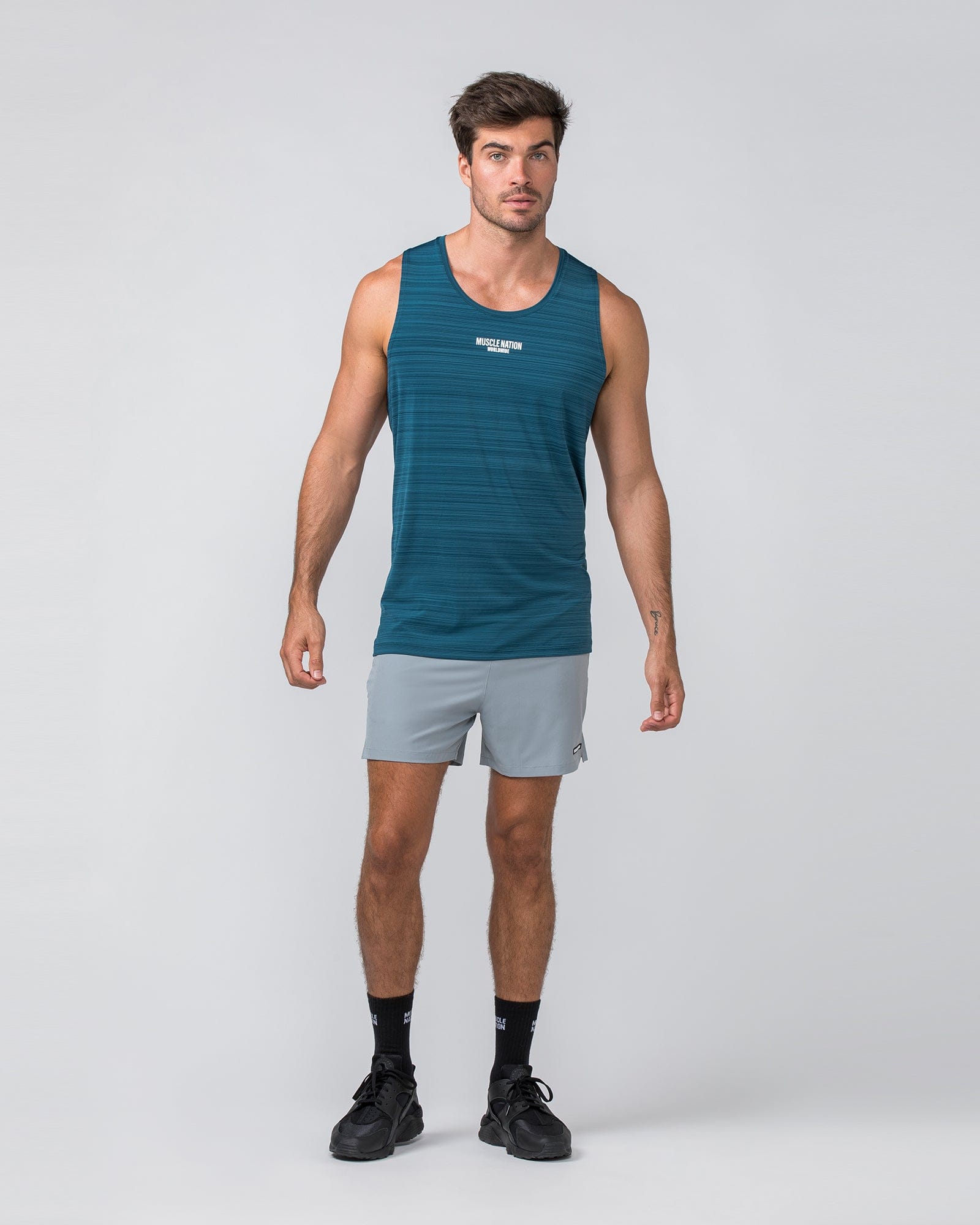 Muscle Nation Singlets & Tanks Worldwide Active Tank - Tidal Teal