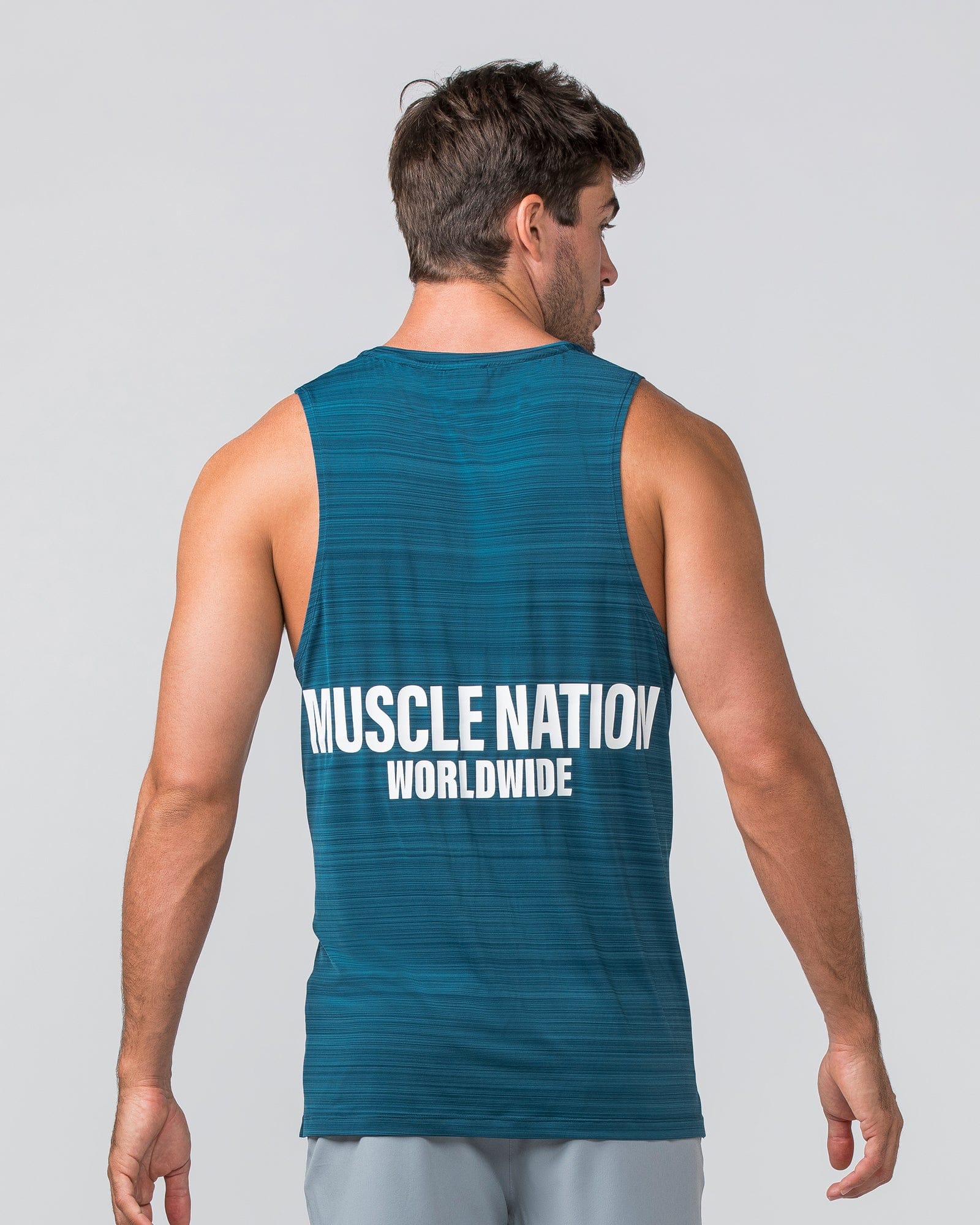 Muscle Nation Singlets & Tanks Worldwide Active Tank - Tidal Teal