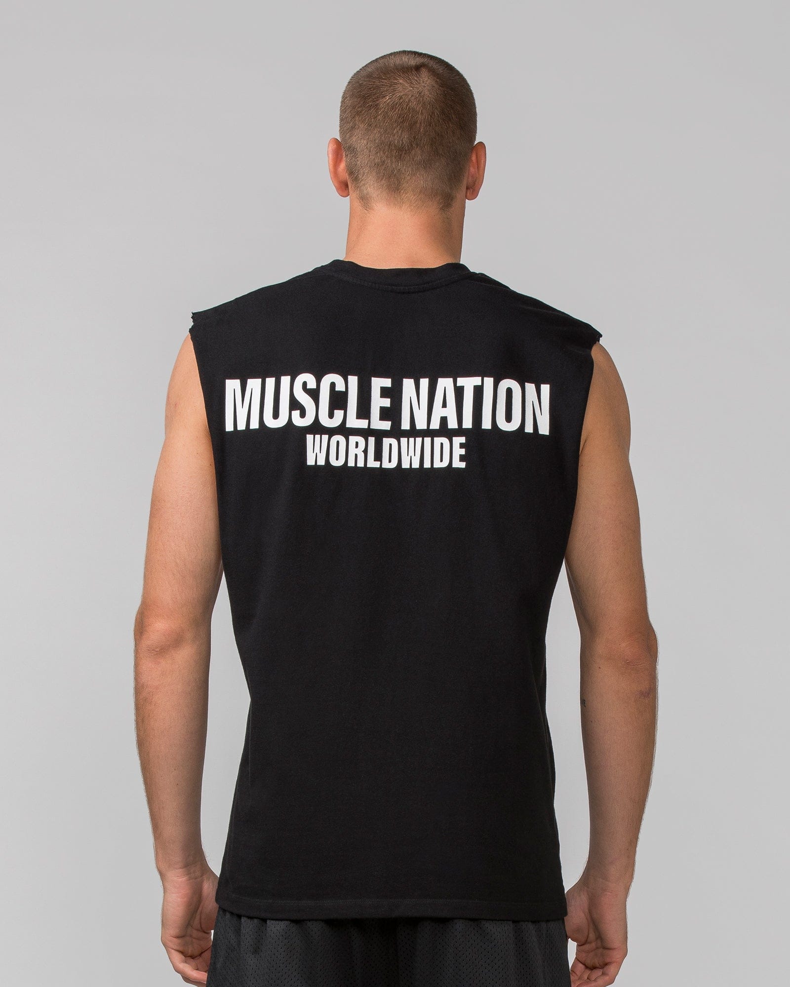 Muscle Nation Singlets & Tanks Worldwide Muscle Tank - Black