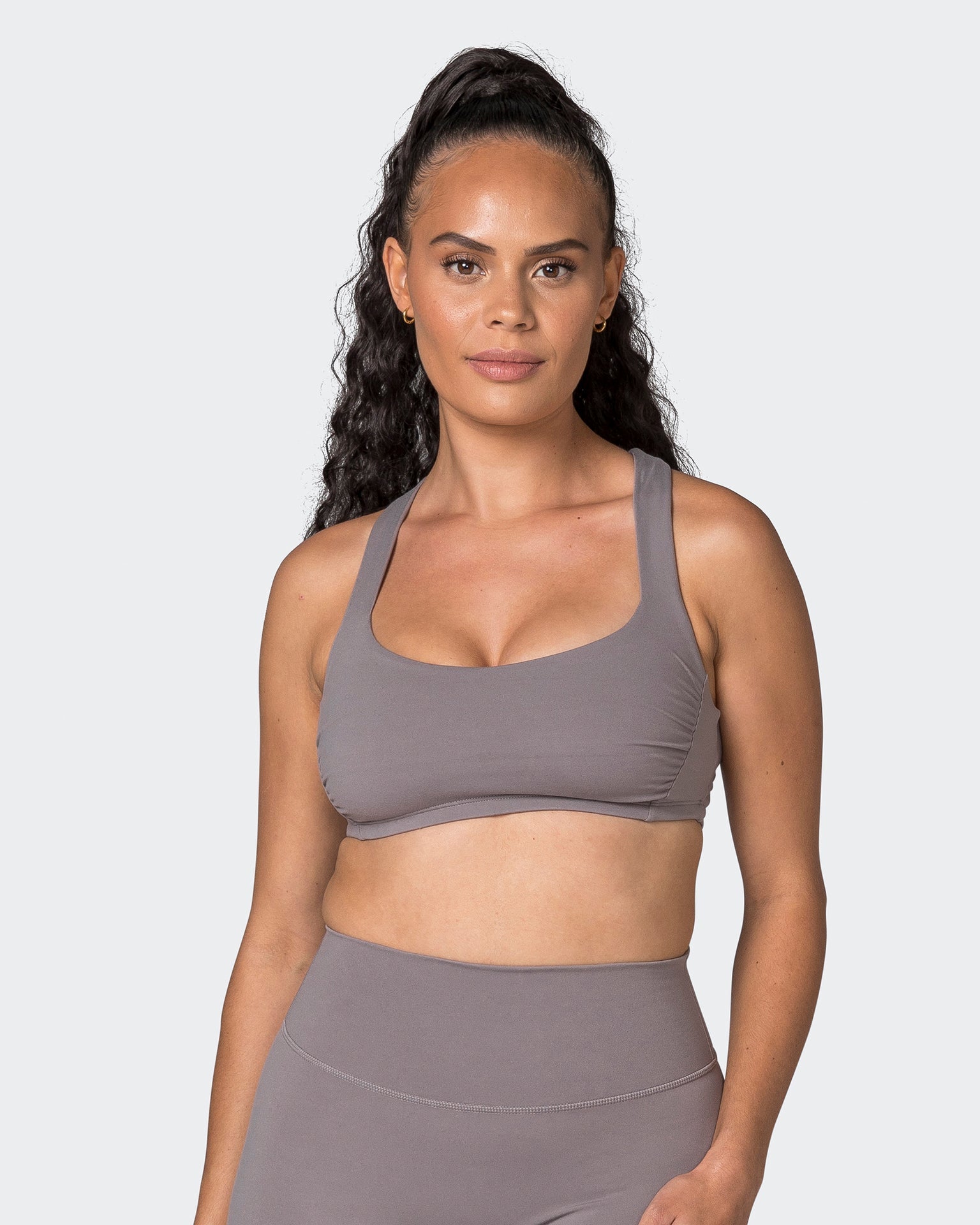 Muscle Nation Sports Bras Adorn Bralette - Pearl Grey