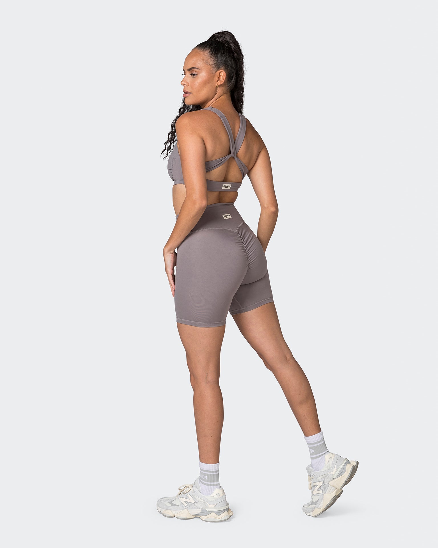 Muscle Nation Sports Bras Adorn Bralette - Pearl Grey
