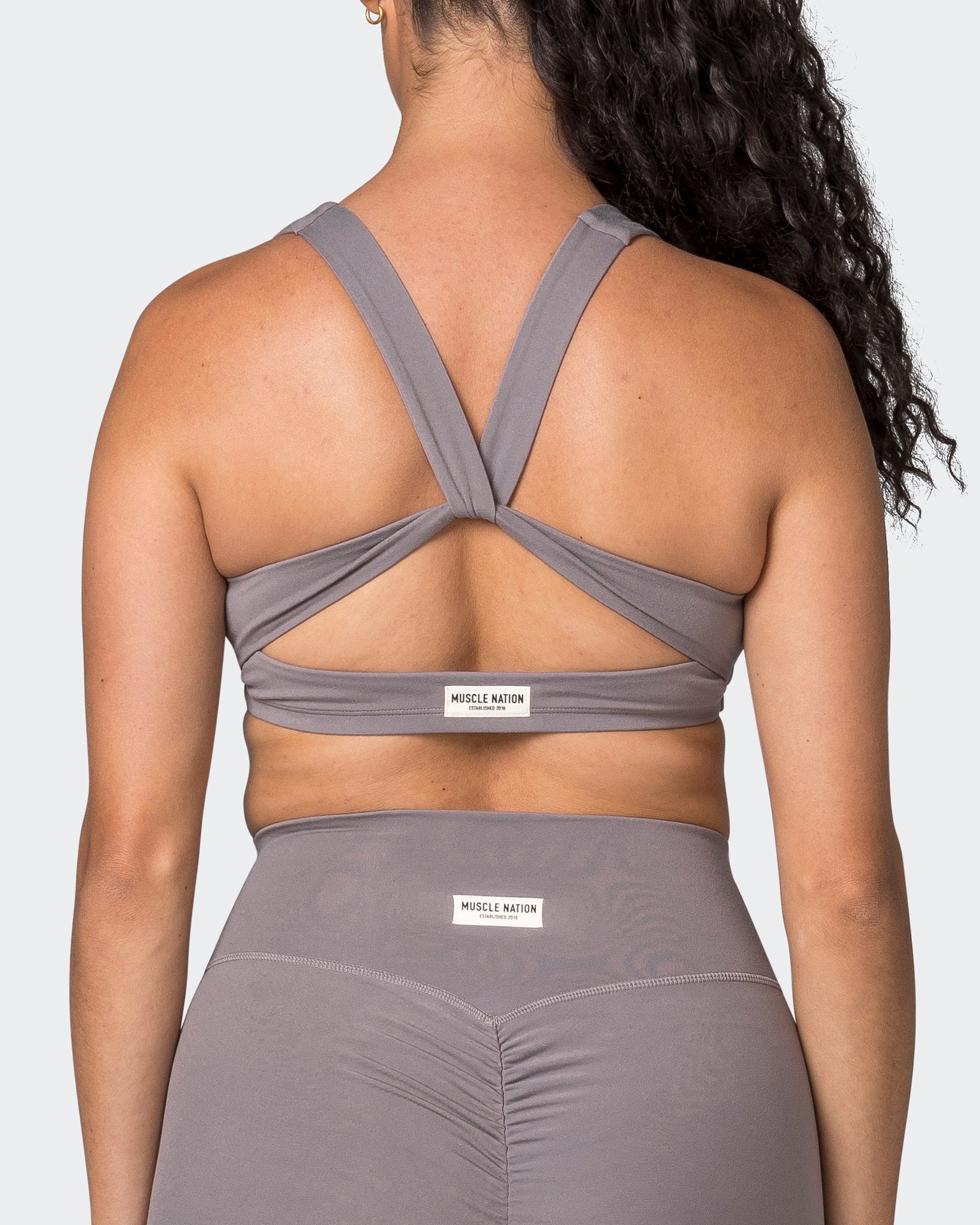 Muscle Nation Sports Bras Adorn Bralette - Pearl Grey