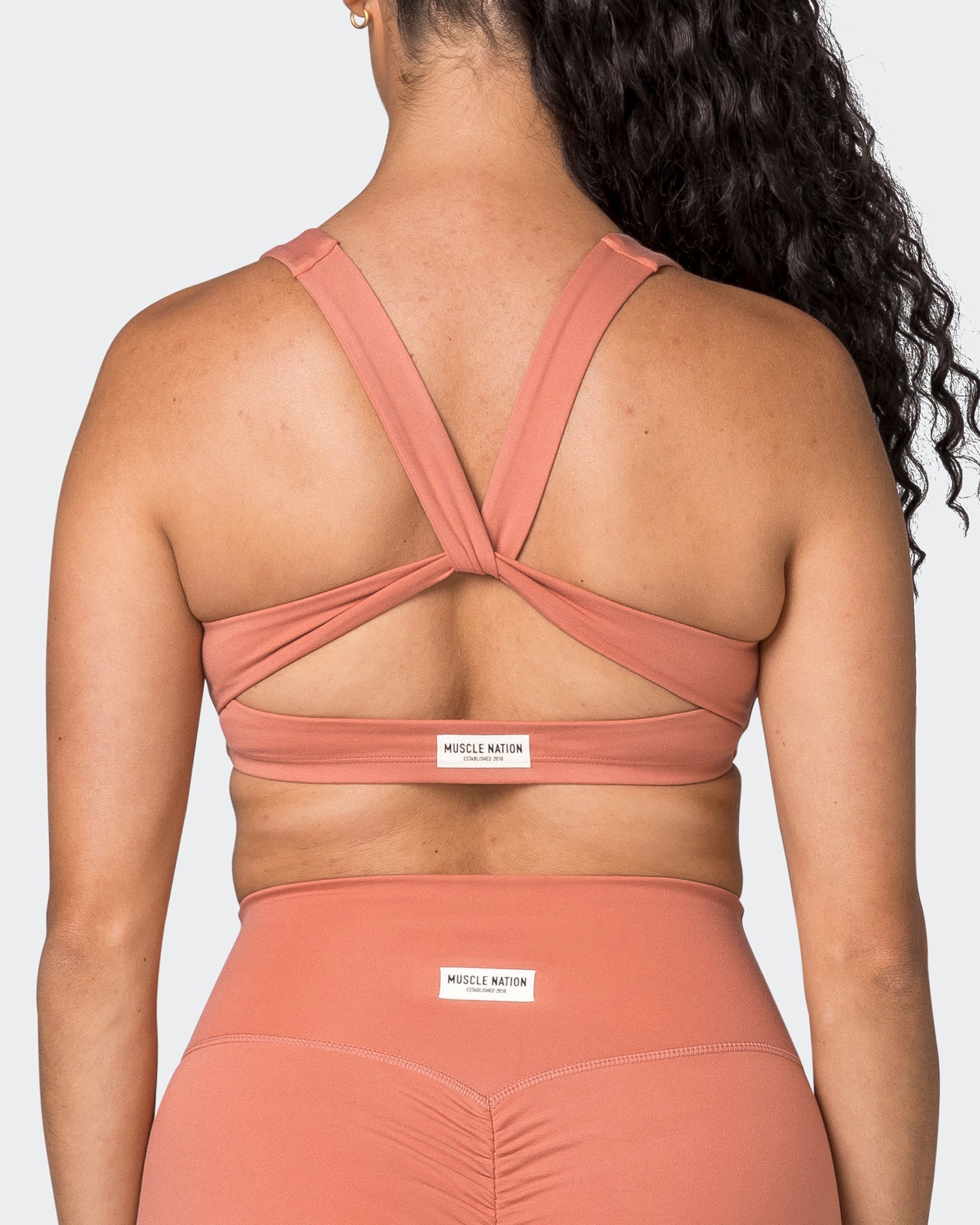 Muscle Nation Sports Bras Adorn Bralette - Powdered Pink