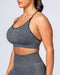 Muscle Nation Sports Bras All Day Strap Seamless Bra - Charcoal Marl