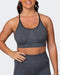 Muscle Nation Sports Bras All Day Strap Seamless Bra - Charcoal Marl