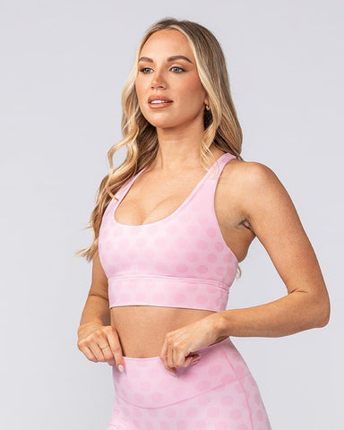 Muscle Nation Sports Bras Allure Longline Bra - Blossom Spot