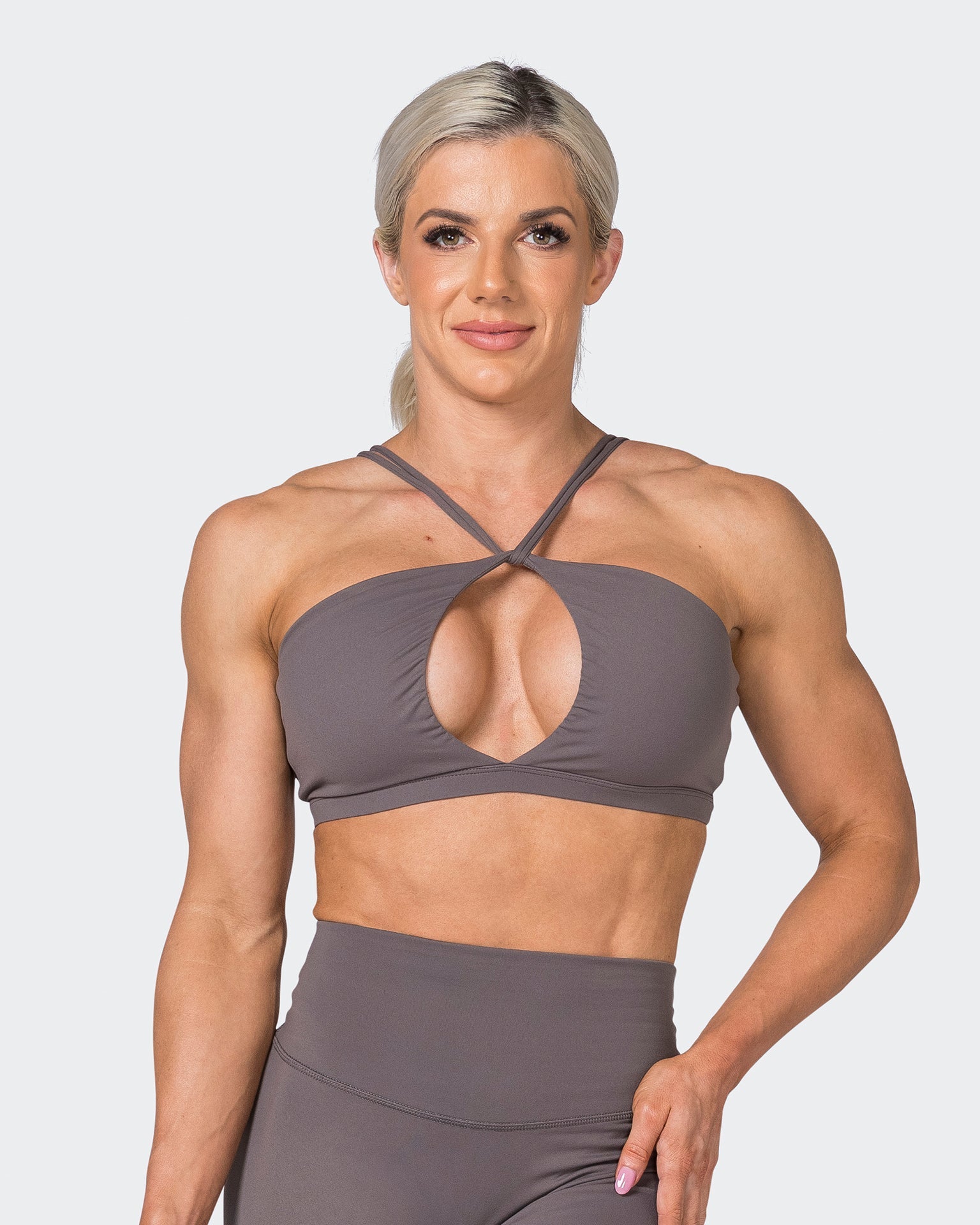 Muscle Nation Sports Bras Asha Bralette - Peppercorn