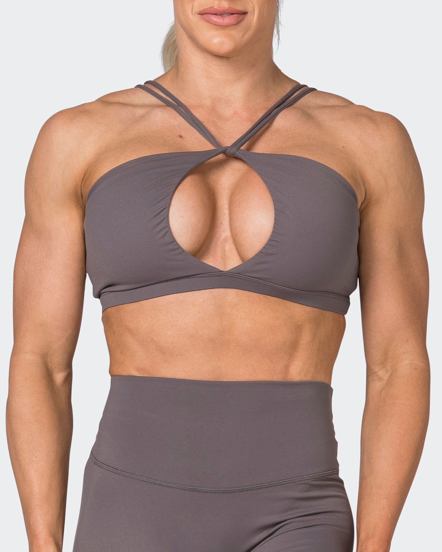 Muscle Nation Sports Bras Asha Bralette - Peppercorn