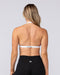 Muscle Nation Sports Bras Aura Halter Bralette - White