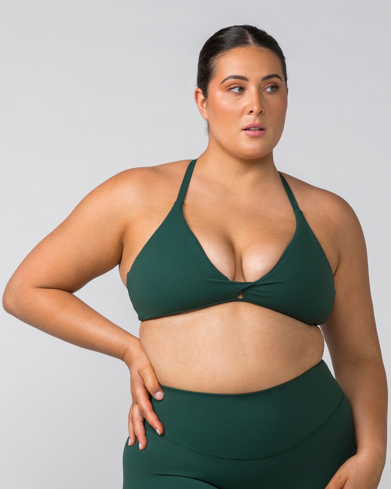 forest green bralette