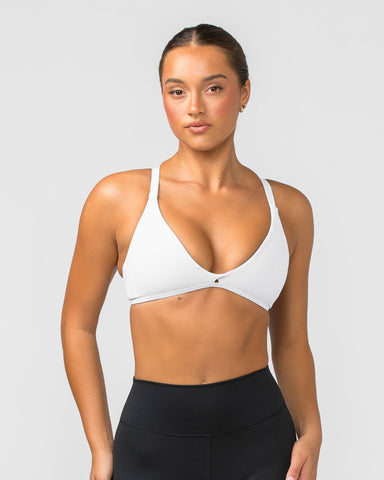 Muscle Nation Sports Bras Aurora Bralette - White