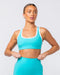 Muscle Nation Sports Bras Contrast Bralette - Aquatic
