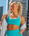 Muscle Nation Sports Bras Contrast Bralette - Aquatic