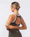 Muscle Nation Sports Bras Contrast Bralette - Deep Brown