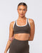 Muscle Nation Sports Bras Contrast Bralette - Deep Brown