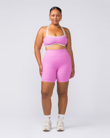 Muscle Nation Sports Bras Copy of Curves Rib Bralette - Sunset Coral