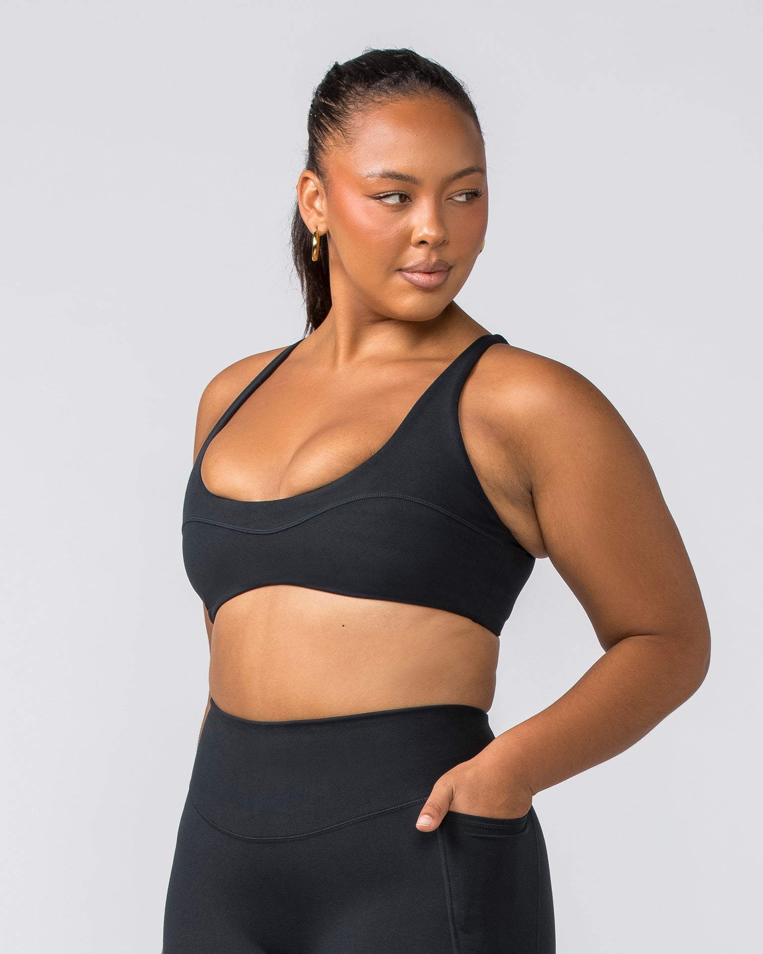 Muscle Nation Sports Bras Copy of Outlines Rib Bra - Dew