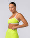Muscle Nation Sports Bras Curves Rib Bralette - Cyber Lime