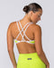 Muscle Nation Sports Bras Curves Rib Bralette - Cyber Lime