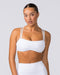 Muscle Nation Sports Bras Curves Rib Bralette - White