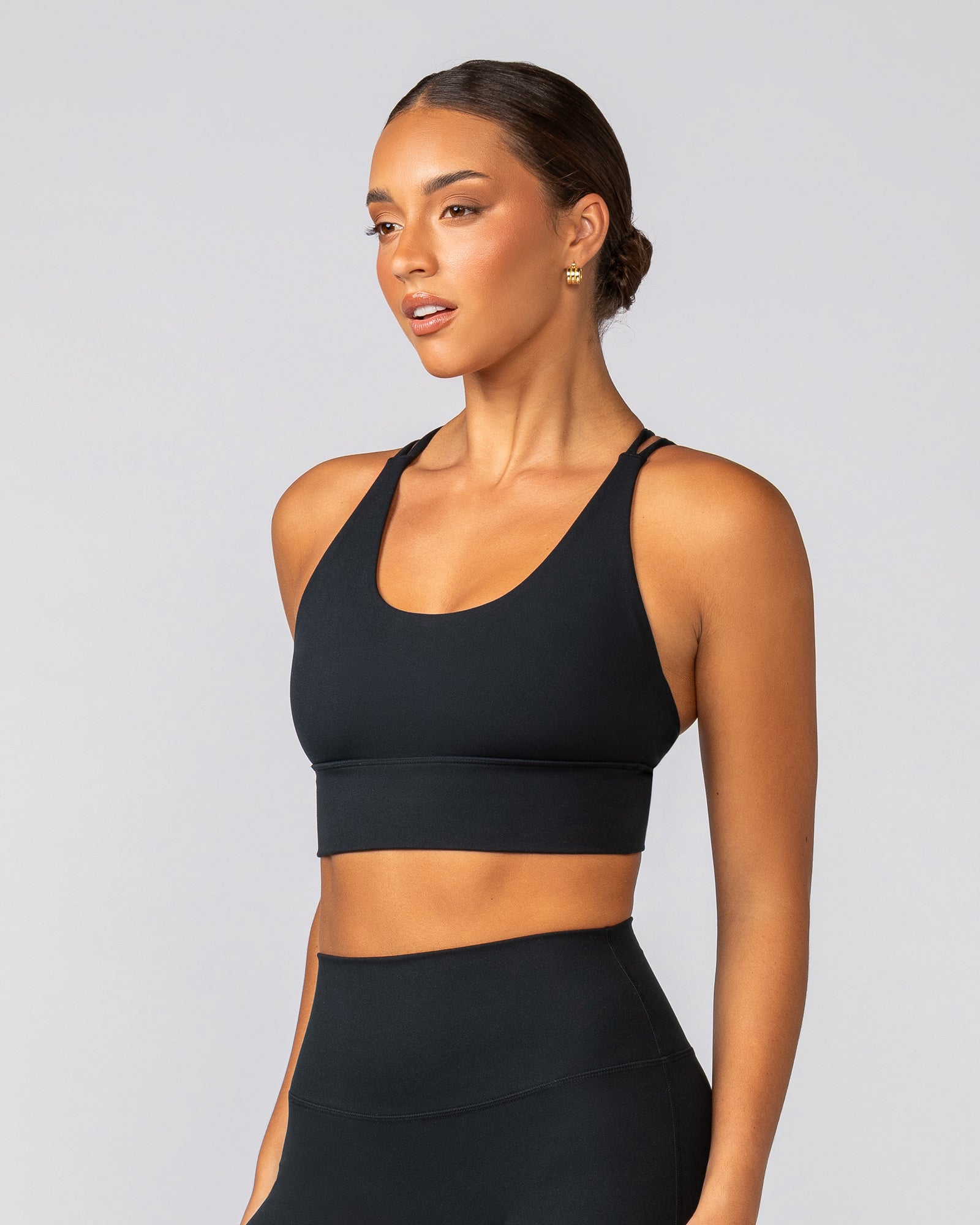 Muscle Nation Sports Bras Dash Longline Bra - Black